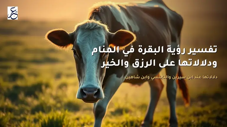 تفسير رؤية البقرة في المنام ودلالاتها على الرزق والخير